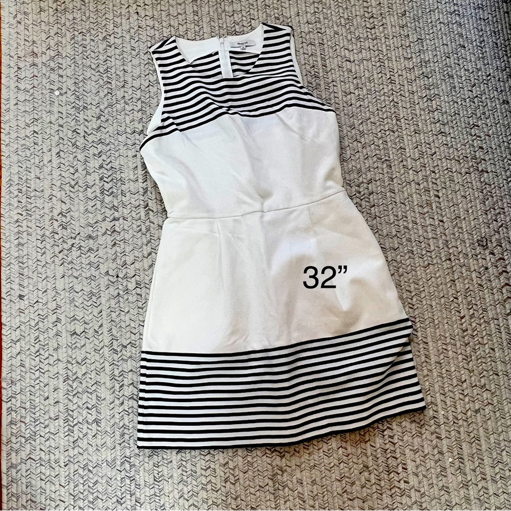 Madewell Striped Dress Ponte